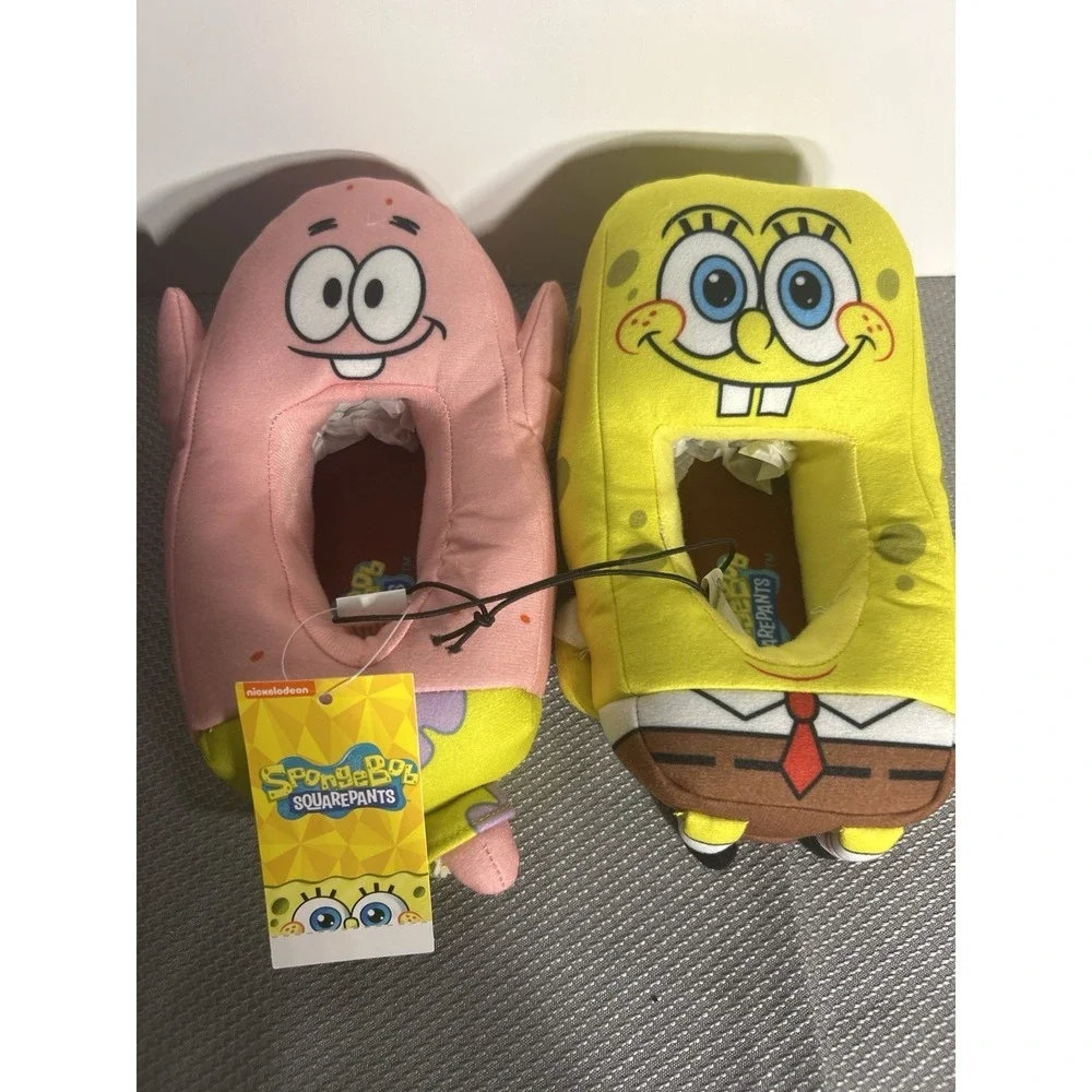 Nickelodeon‎ Spongebob SquarePants & Patrick Kids slippers size 11-12 Youth